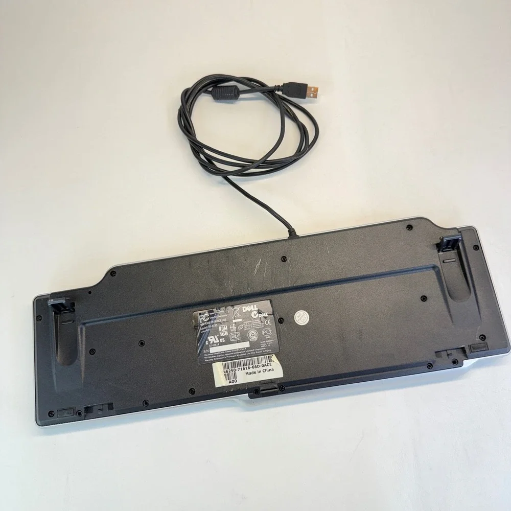 Dell SK-8135 Multimedia USB Wired Keyboard Volume Knob TESTED WORKS